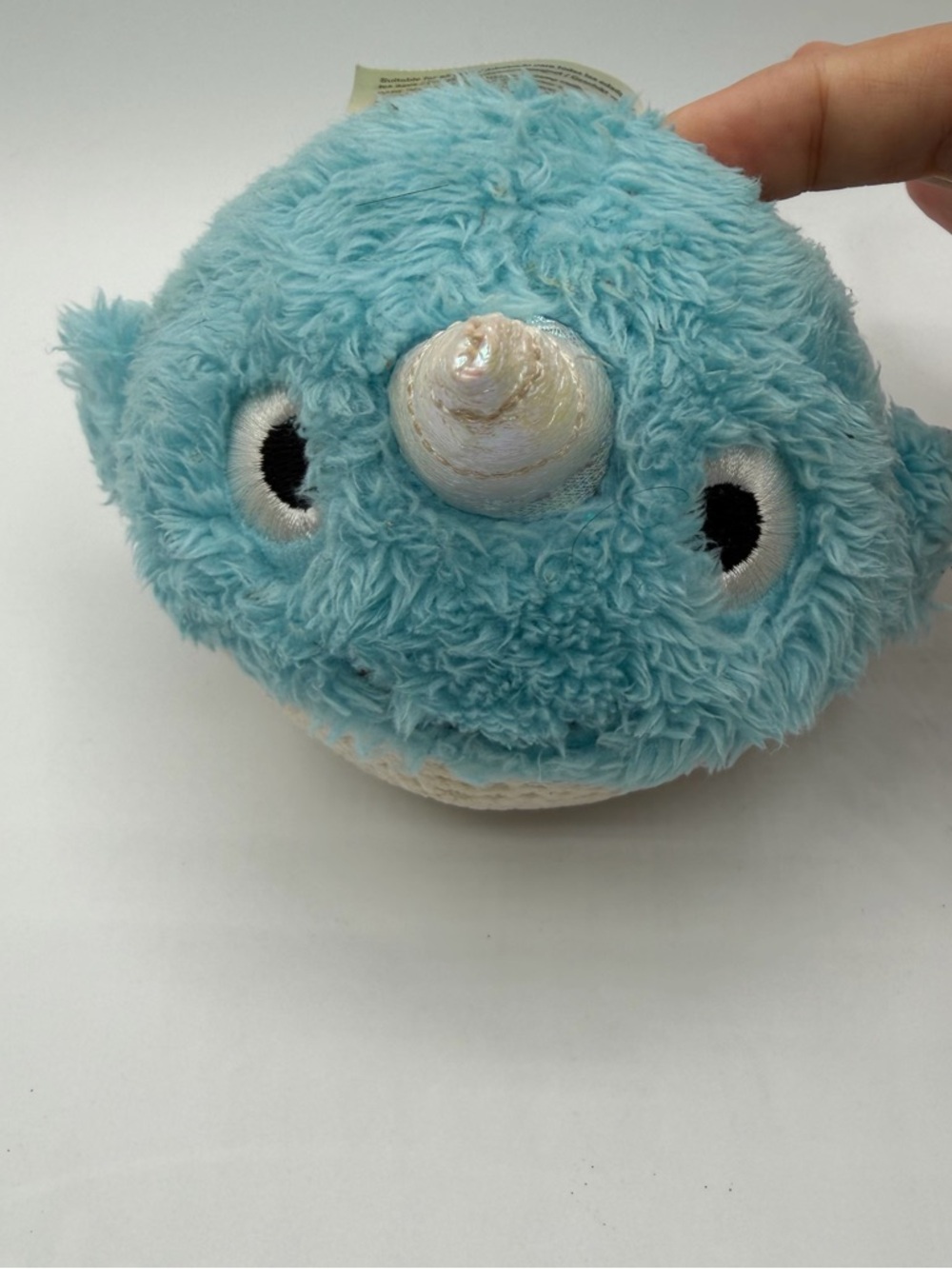 Scentsy Bitty Buddy Narwhal Plush Very Merry Cranberry Blue Scented 4"